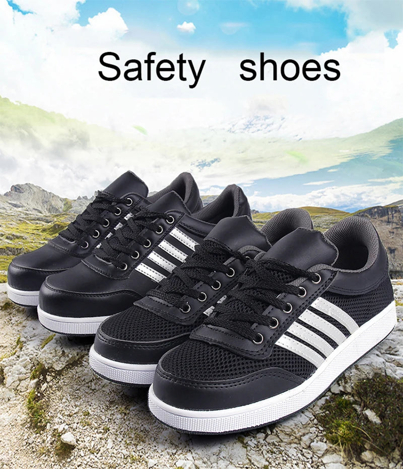 Steel Toe Safety Boots – Anti-Smash, Anti-Slip, Puncture-Proof Construction Sneakers