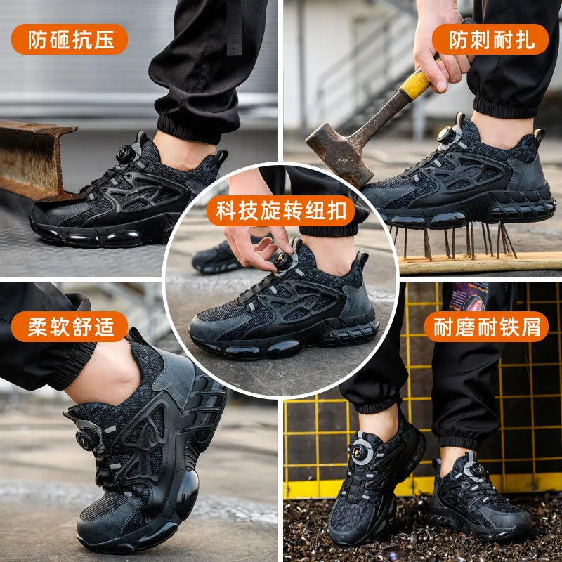 Indestructible Steel Toe Safety Boots - Work Sneakers