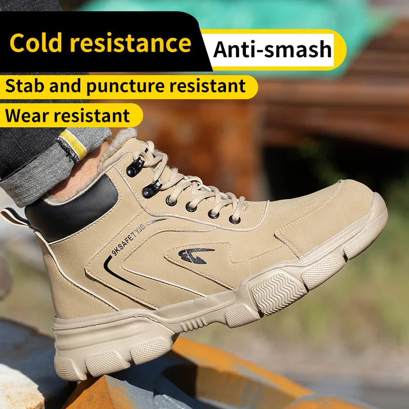 Winter Steel Toe Safety Boots – Indestructible, Anti-Smash, Anti-Stab Work Sneakers