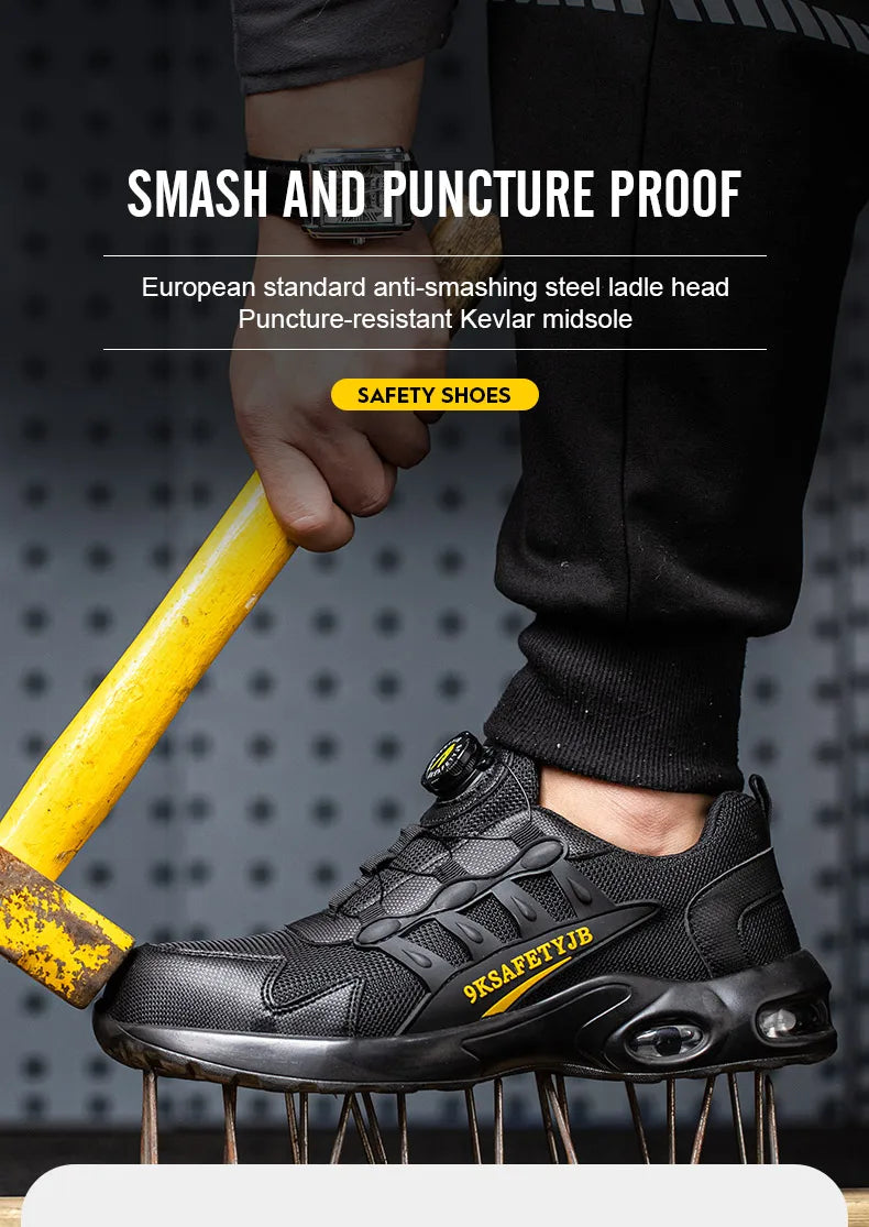 Quality Safety Shoes – Rotary Buckle Work Boots