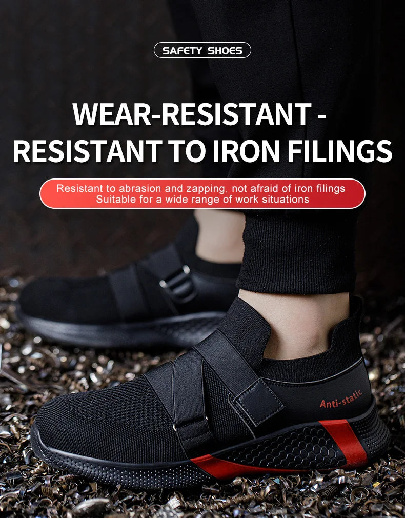 Lightweight Steel Toe Safety Shoes – Anti-Smash, Indestructible Work Sneakers