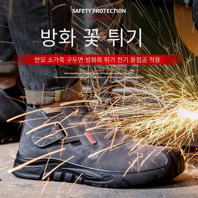 Indestructible Steel Toe Work Sneakers – Anti-Puncture, Electric Welding Safety Boots