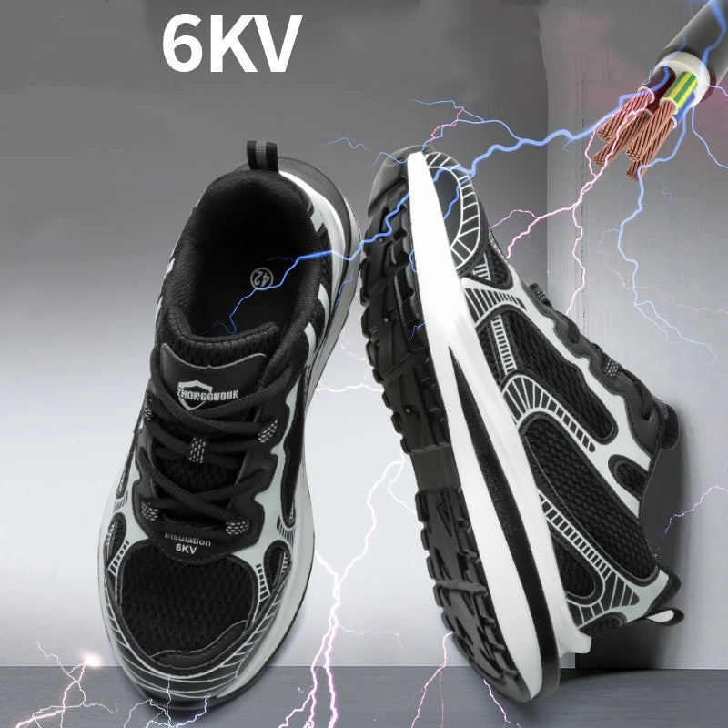 Fashionable 6KV Insulated Electrician Shoes – Kevlar Anti-Puncture Safety Work Shoes