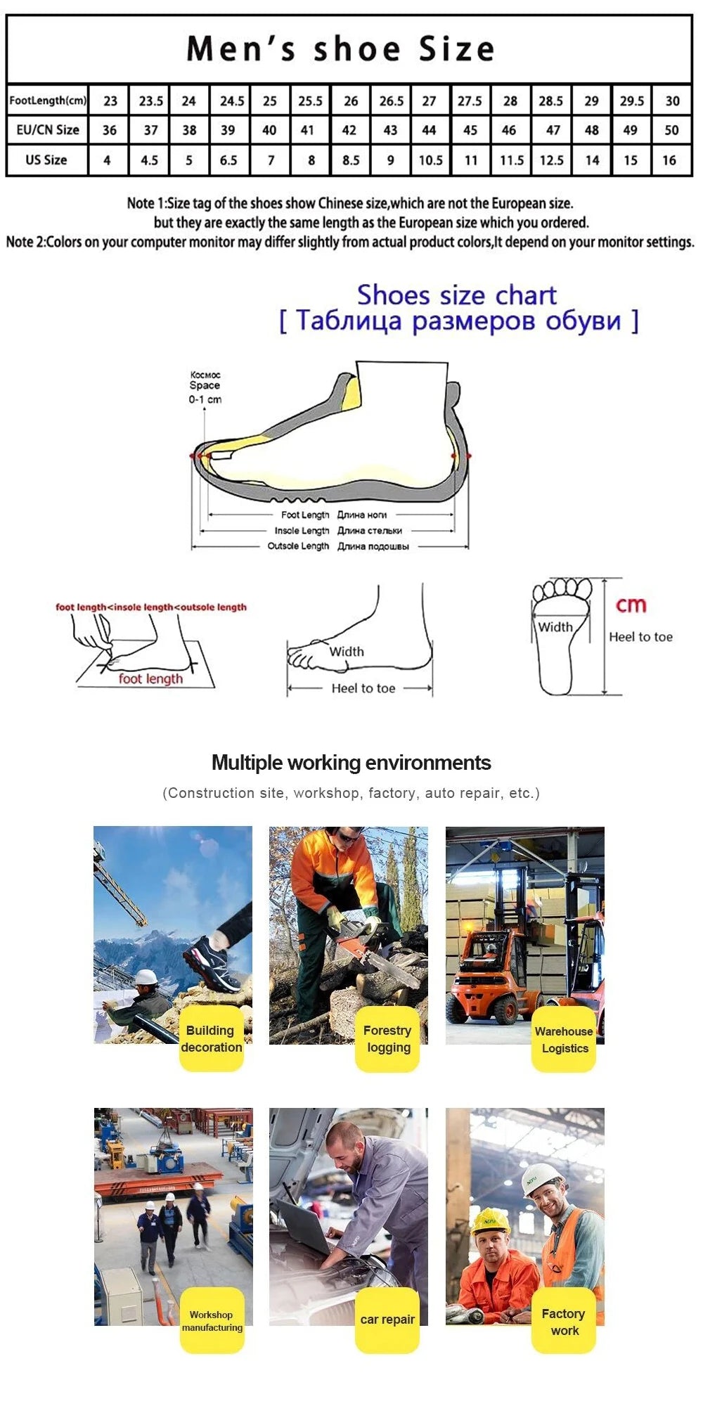 Lightweight Safety Shoes – Wear-Resistant Work Shoes