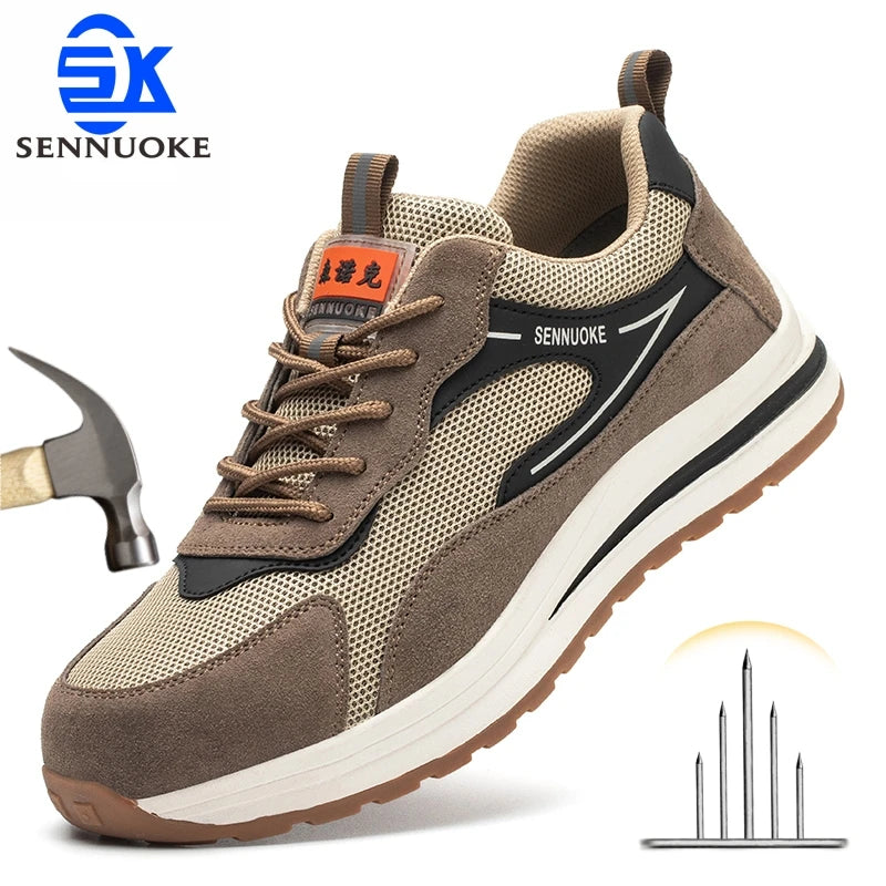 Lightweight Steel Toe Safety Sneakers – Industrial Work & Sport Shoes