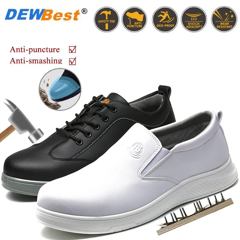 Microfiber Leather Safety Shoes – Anti-Static, Anti-Smash