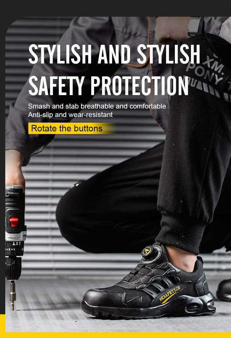 Quality Safety Shoes – Rotary Buckle Work Boots