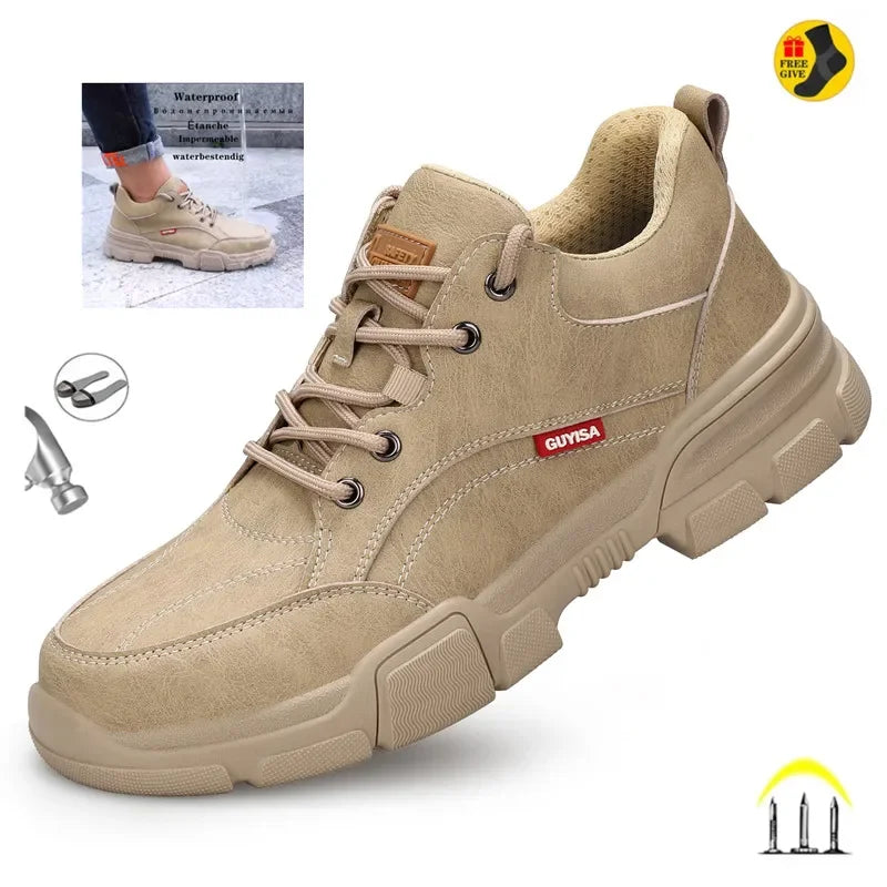 Waterproof Safety Shoes – Breathable, Indestructible, Non-Slip Construction Boots