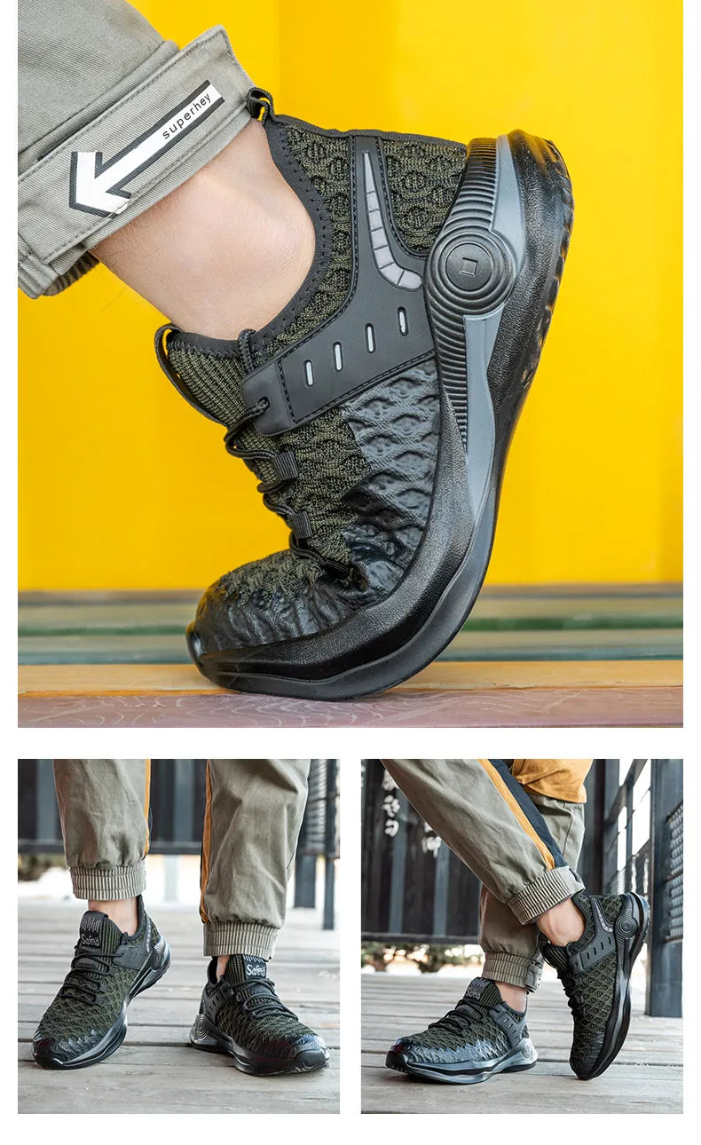 Steel Toe Safety Boots – Indestructible, Lightweight, Puncture-Proof Work Sneakers