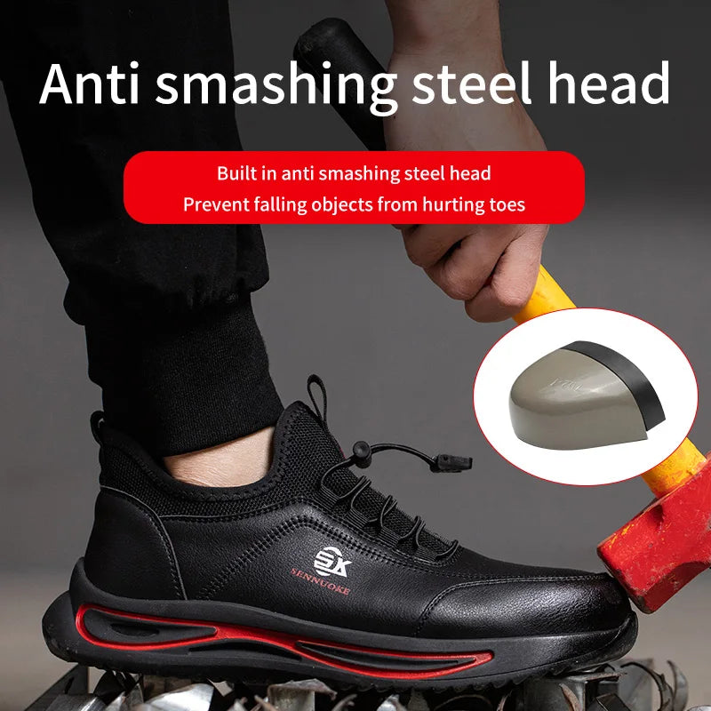 Steel Toe Safety Boots – Smash-Proof, Waterproof Industrial Work Shoes