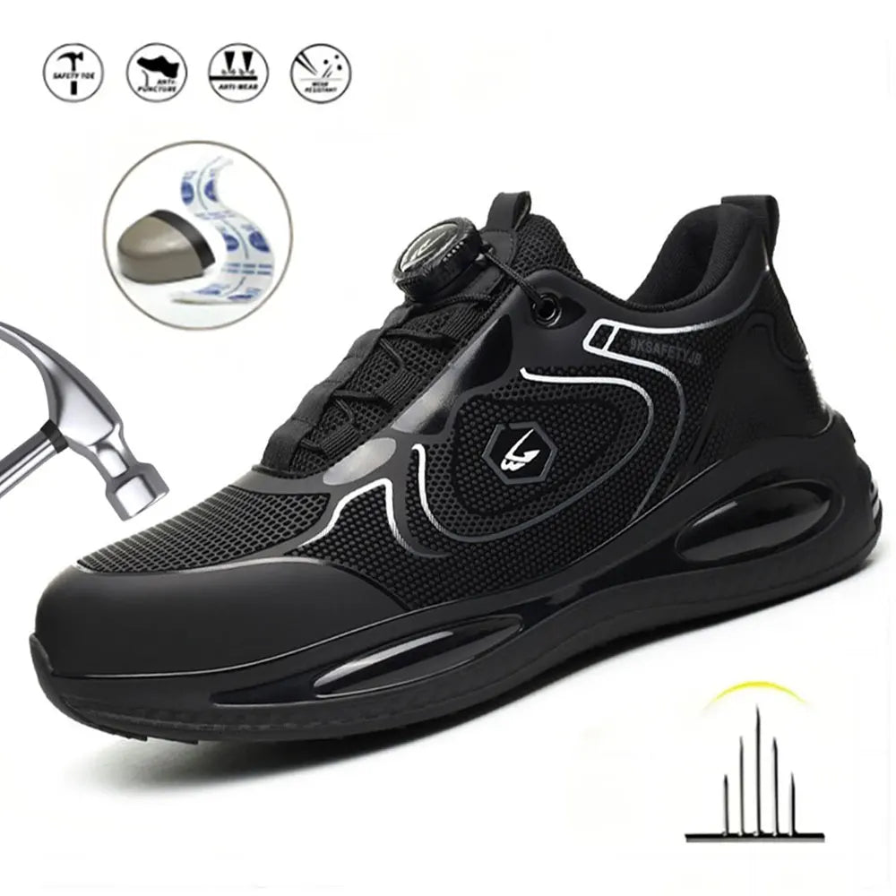 Steel Toe Work Shoes – Indestructible, Lightweight, Anti-Smash, Anti-Puncture Safety Sneakers