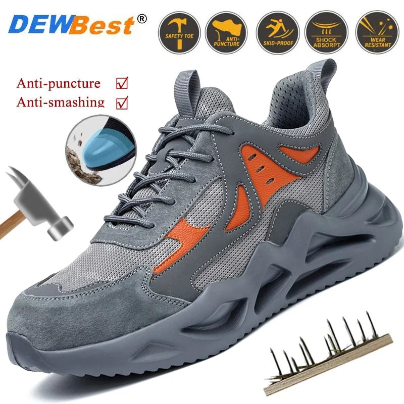 European Standard Steel Toe Safety Shoes – Anti-Smash, Anti-Stab, Breathable, Soft-Soled