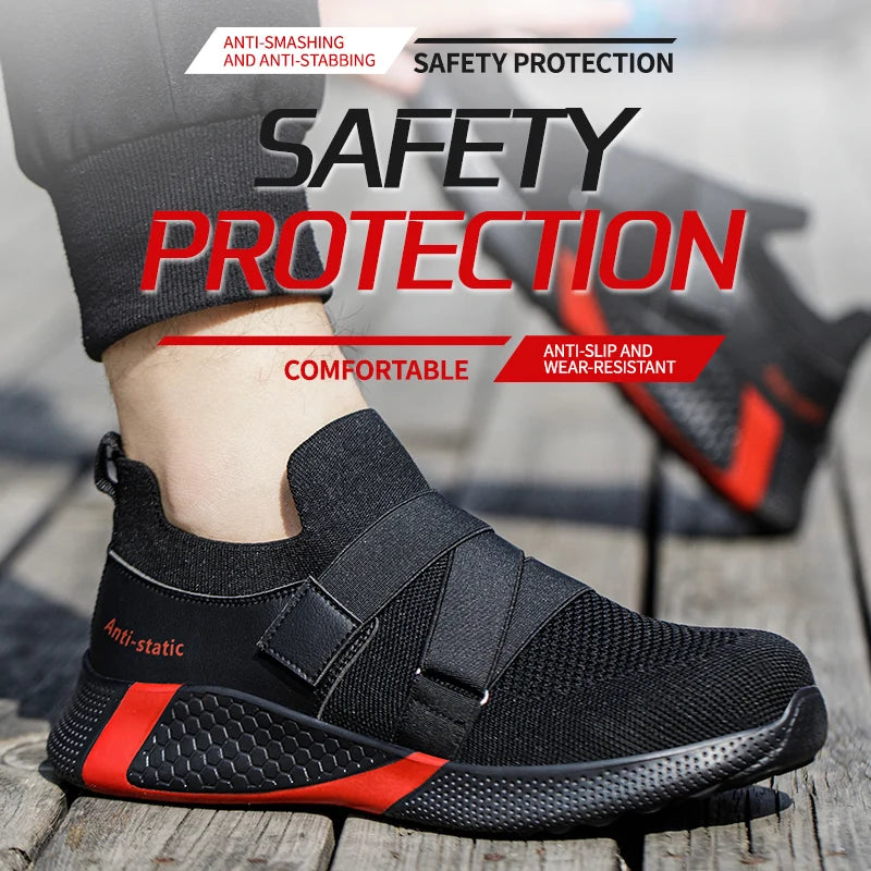 Lightweight Steel Toe Safety Shoes – Anti-Smash, Indestructible Work Sneakers