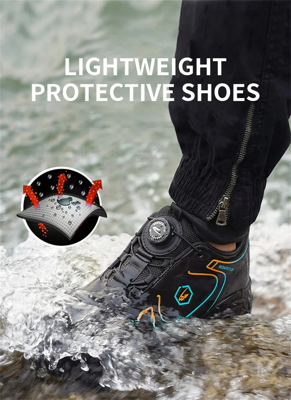 Steel Toe Work Shoes – Indestructible, Lightweight, Anti-Smash, Anti-Puncture Safety Sneakers