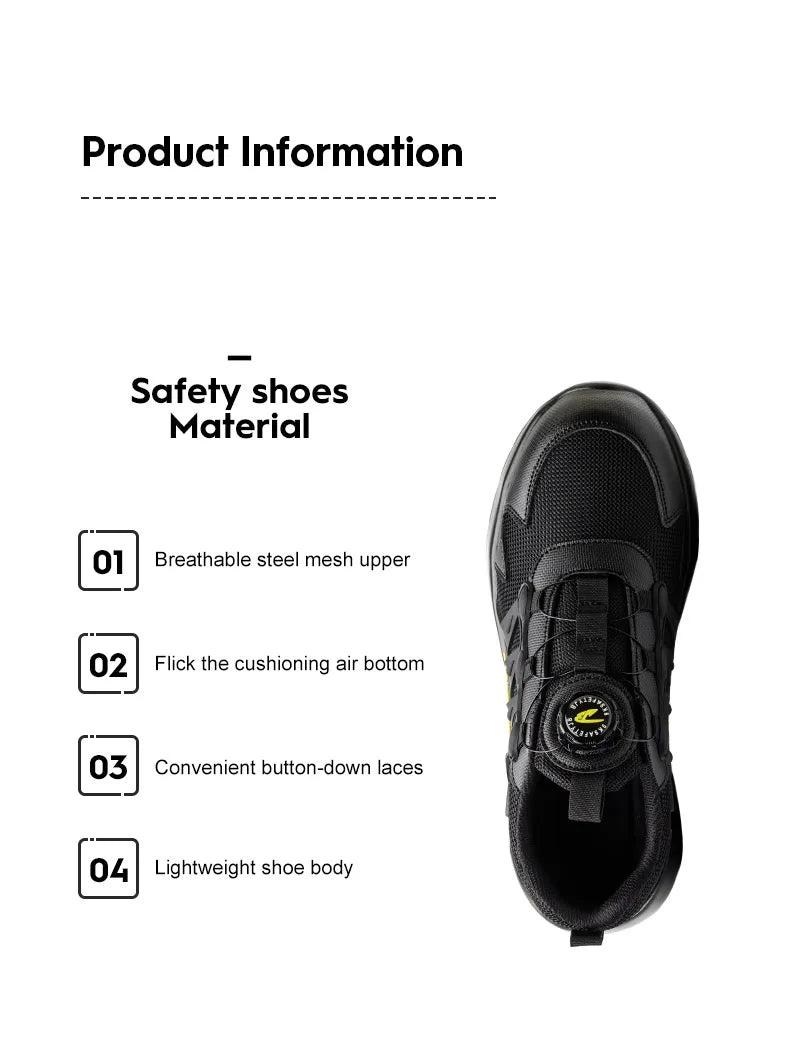 Quality Safety Shoes – Rotary Buckle Work Boots