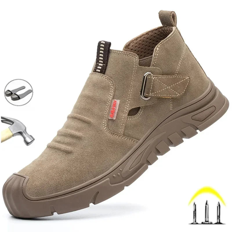 Indestructible Steel Toe Work Sneakers – Anti-Puncture, Electric Welding Safety Boots