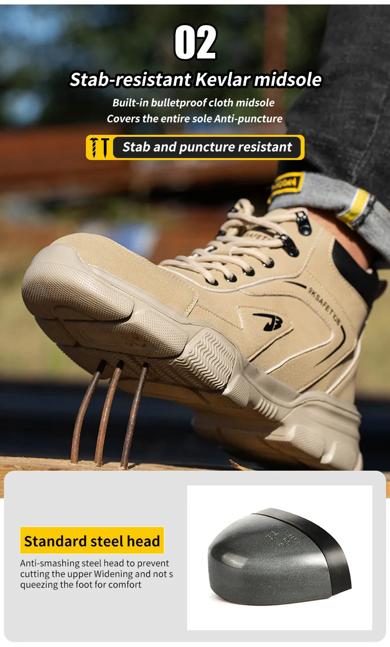 Winter Steel Toe Safety Boots – Indestructible, Anti-Smash, Anti-Stab Work Sneakers