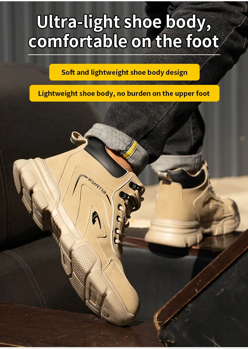 Winter Steel Toe Safety Boots – Indestructible, Anti-Smash, Anti-Stab Work Sneakers